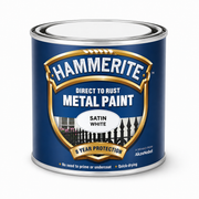Hammerite Metal Paint Tin - Satin White 250ml