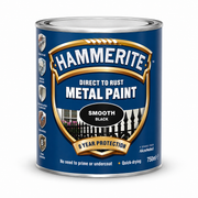 Hammerite Metal Paint Tin - Smooth Black 750ml