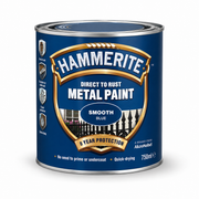 Hammerite Metal Paint Tin - Smooth Blue 750ml