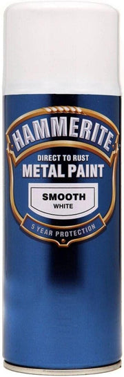 Hammerite Direct to Rust Smooth Aerosol Spray Paint- White 400ml
