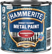 Hammerite Metal Paint Hammered Red 250Ml