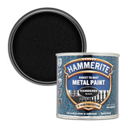Hammerite Direct To Rust Metal Paint - Hammered Black Finish 250ml